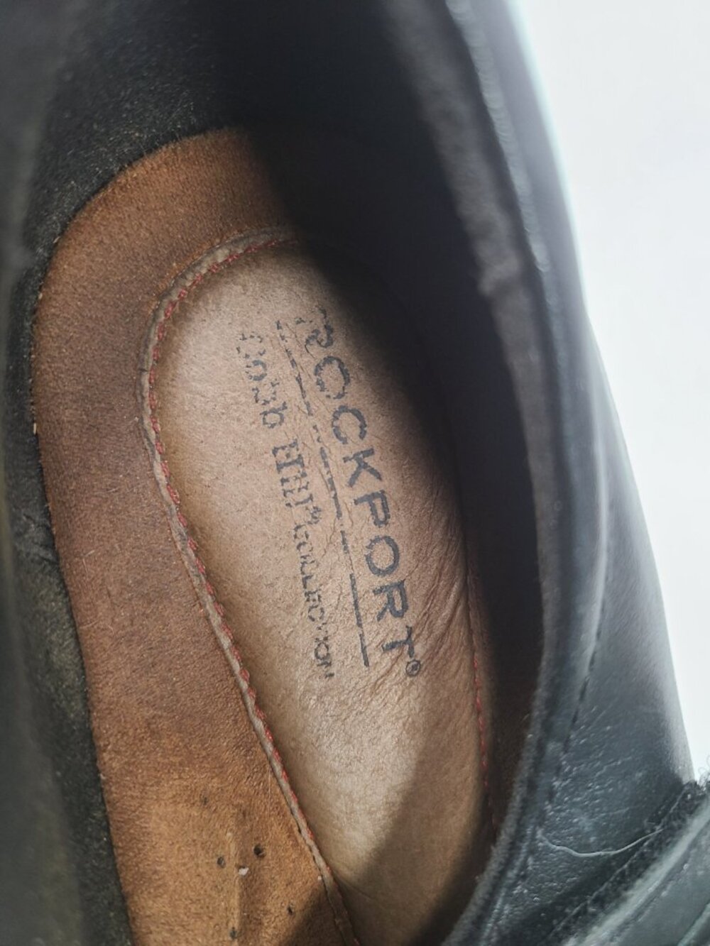 Rockport Cobb Hill Mary Jane Salma Black Leather 8.5M Heeled Shoe Hook Loop - Picture 3 of 11